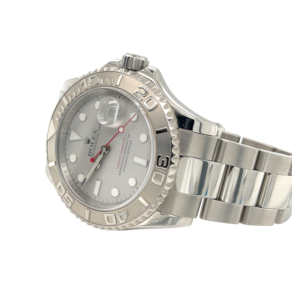 SOLD - Rolex Yachtmaster 16622 Circa 2008 Platinum Dial and Bezel